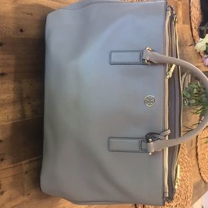 Tory Burch Robinson double zip tote